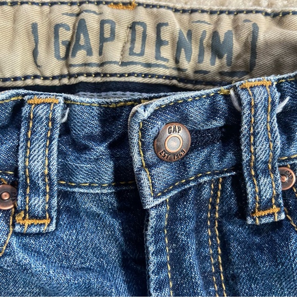 Vintage 90’s Gap Jeans Kids 4 Slim Original Fit Adjustable Tab Waist 100% Cotton - Picture 2 of 5